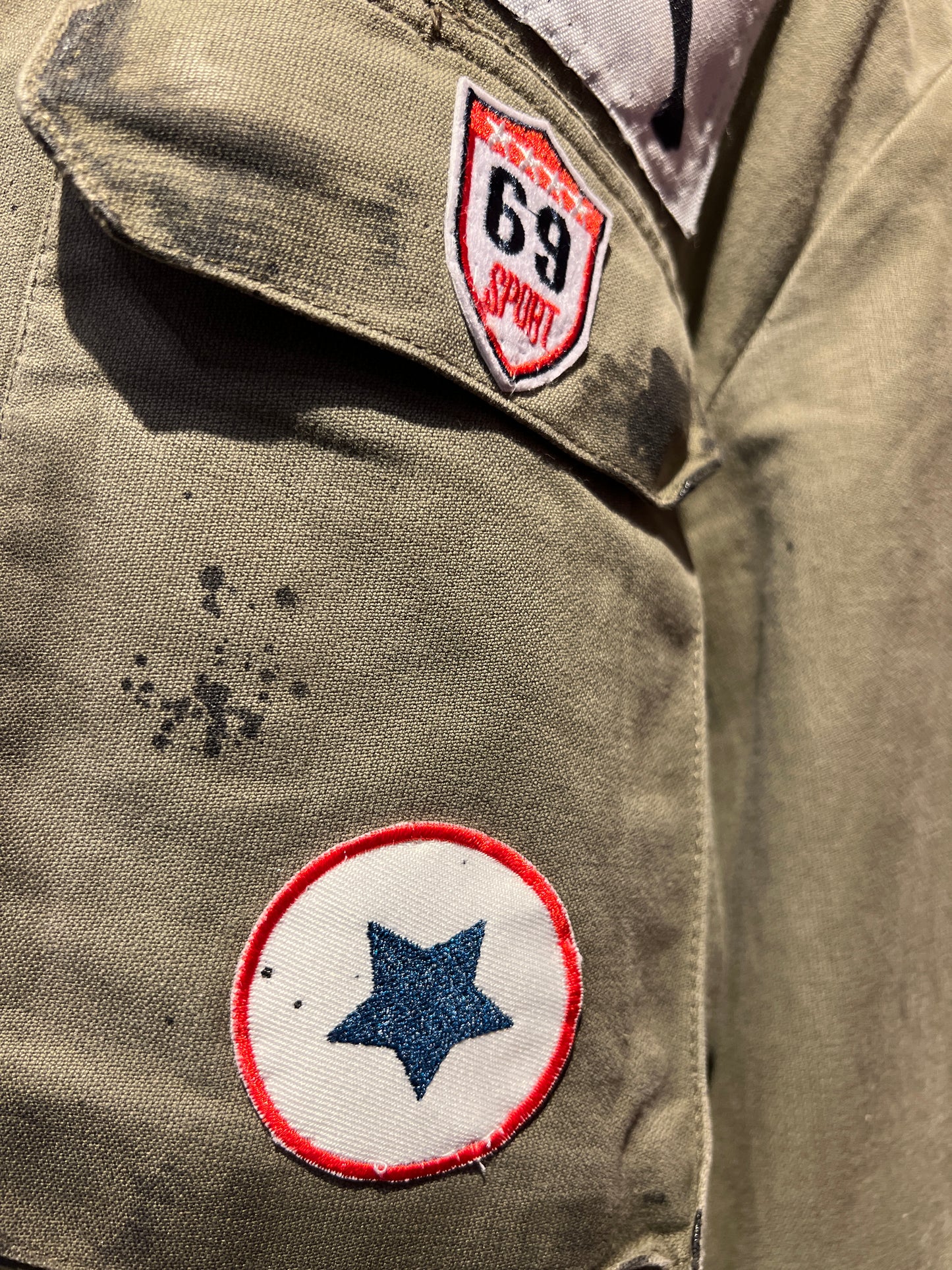 ABpink 🩷giacca la verdina unisex verde militare con patch padel