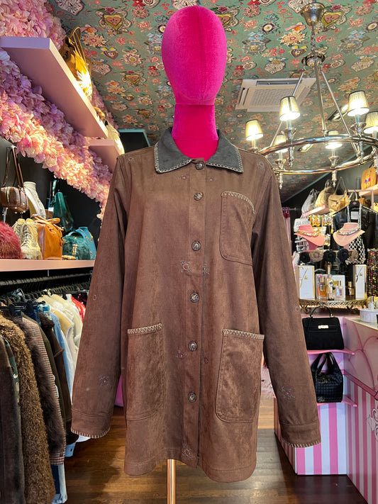 Mon amour Paris giacca camicia ecosuede