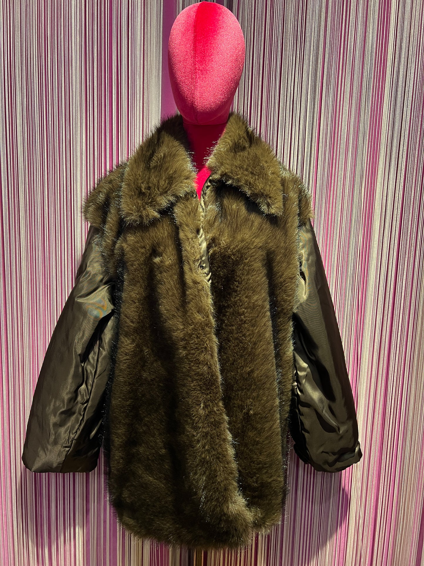Front street parka verde militare sfoderabile ecopelliccia all interno