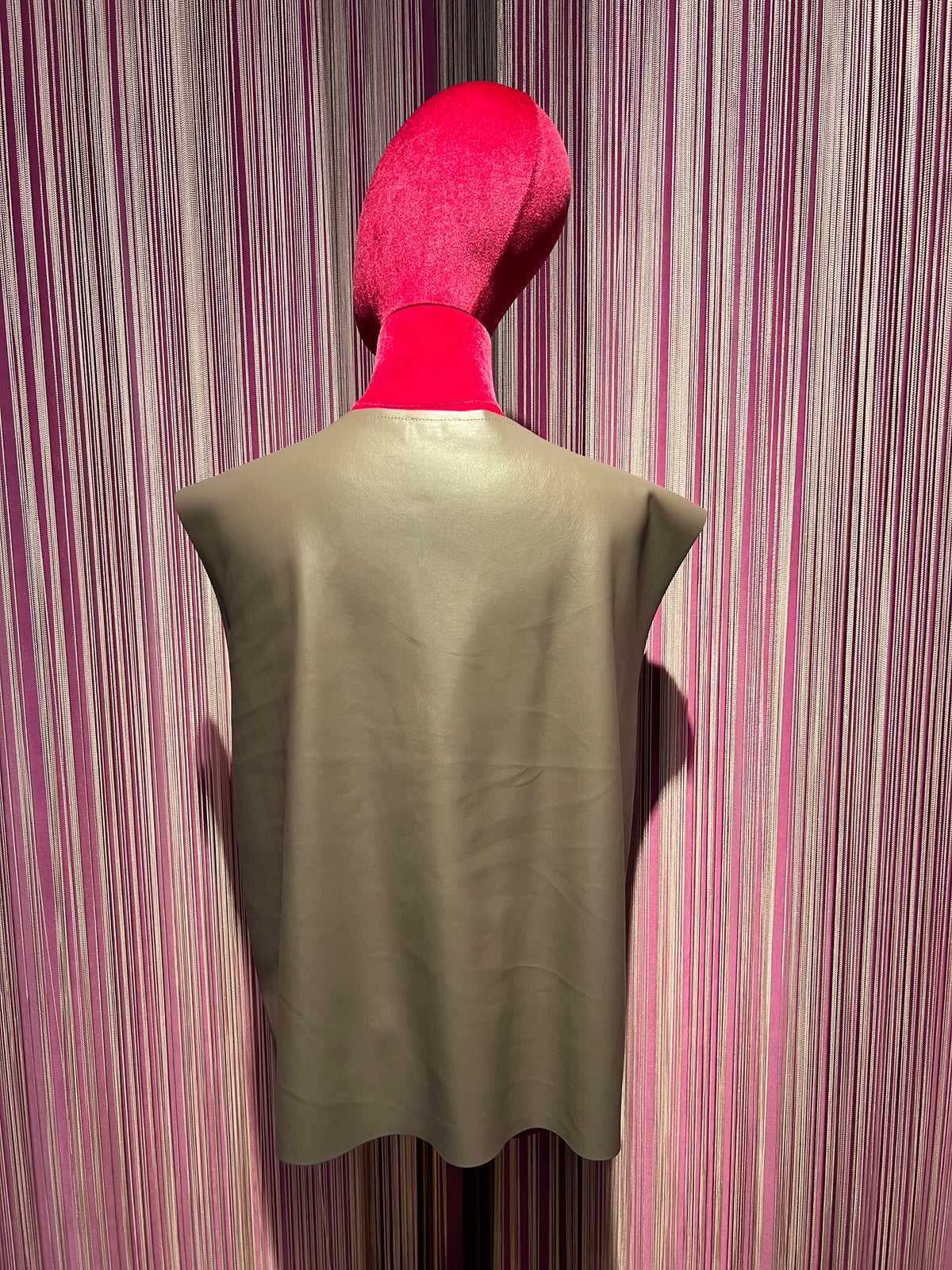 Love & roses top ecopelle taupe