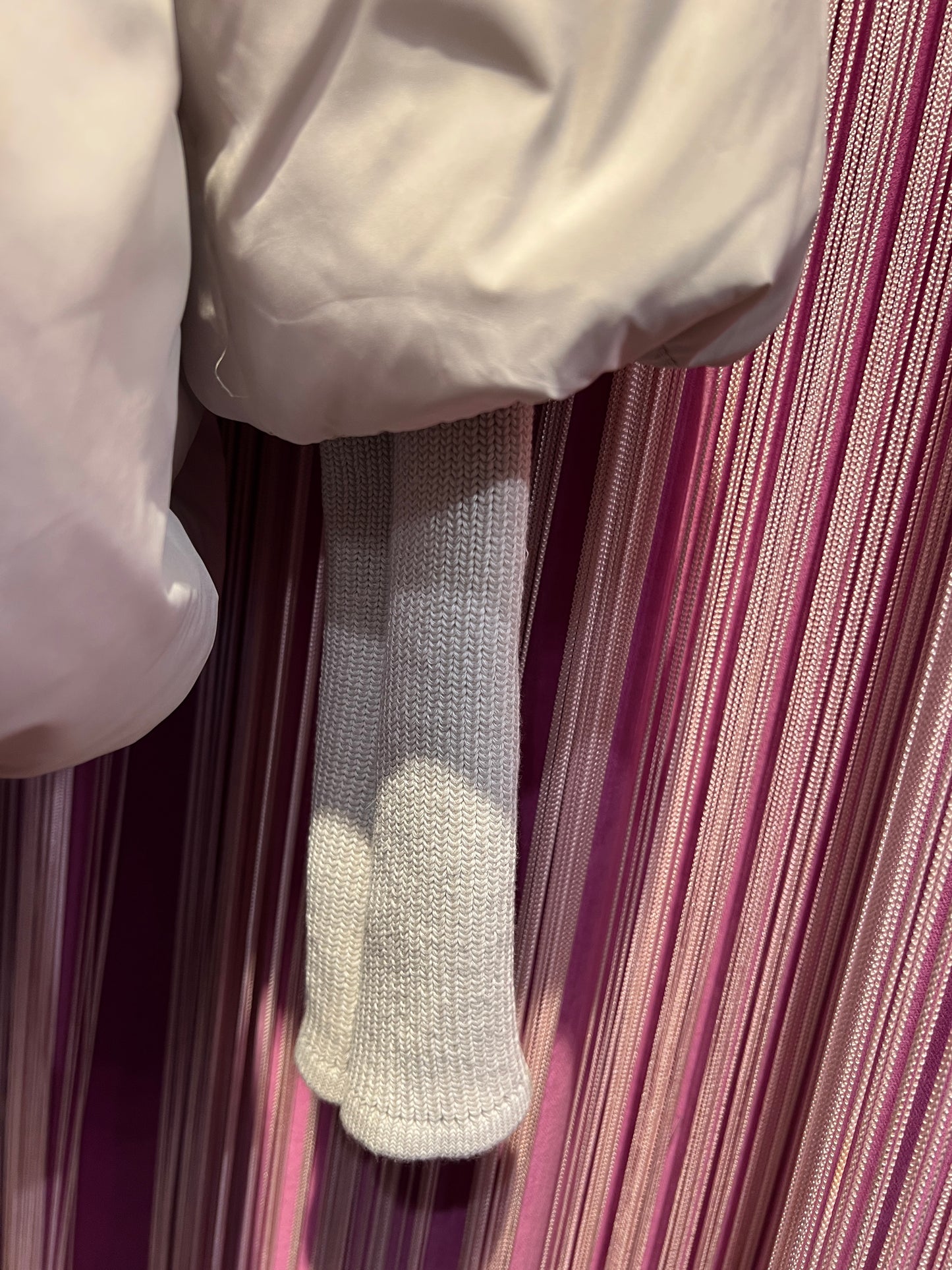 The room piumino con piume d’oca collo in pelliccia rimovibile