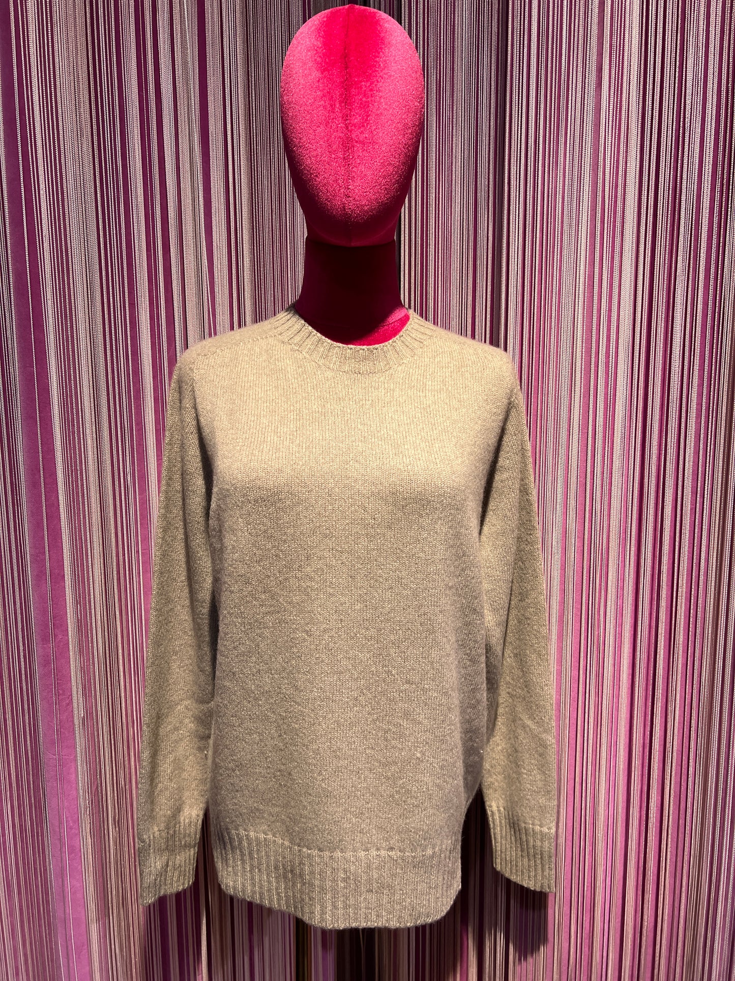 Dumar maglia girocollo in cachemire beige