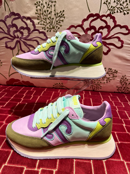 Wushu Ruyi sneakers lilla rosa celeste verde