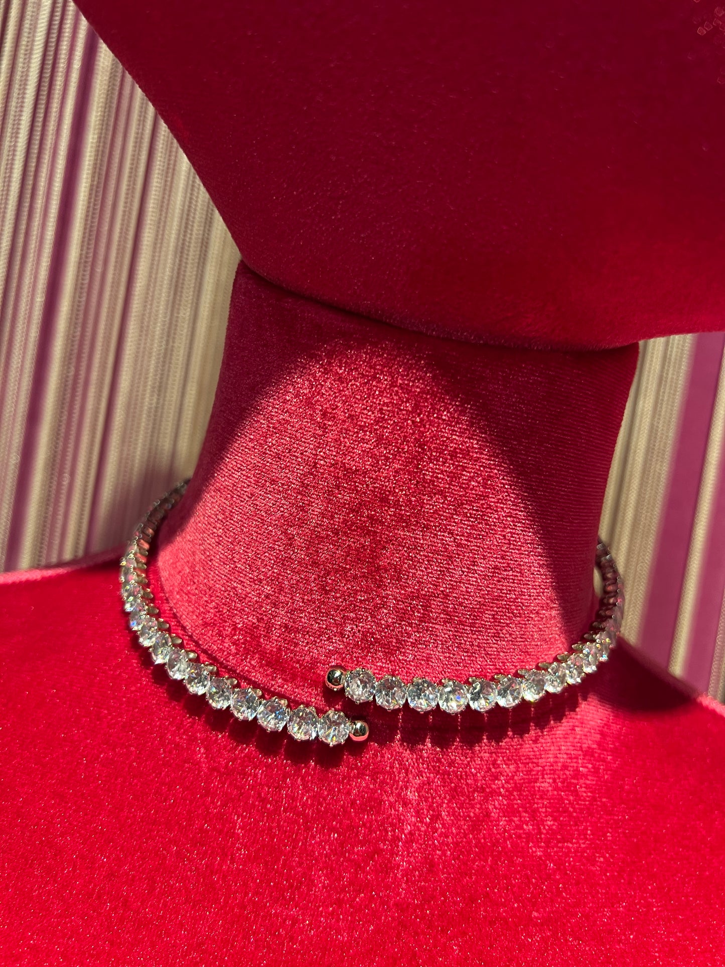Collarino argento-zirconi crystal