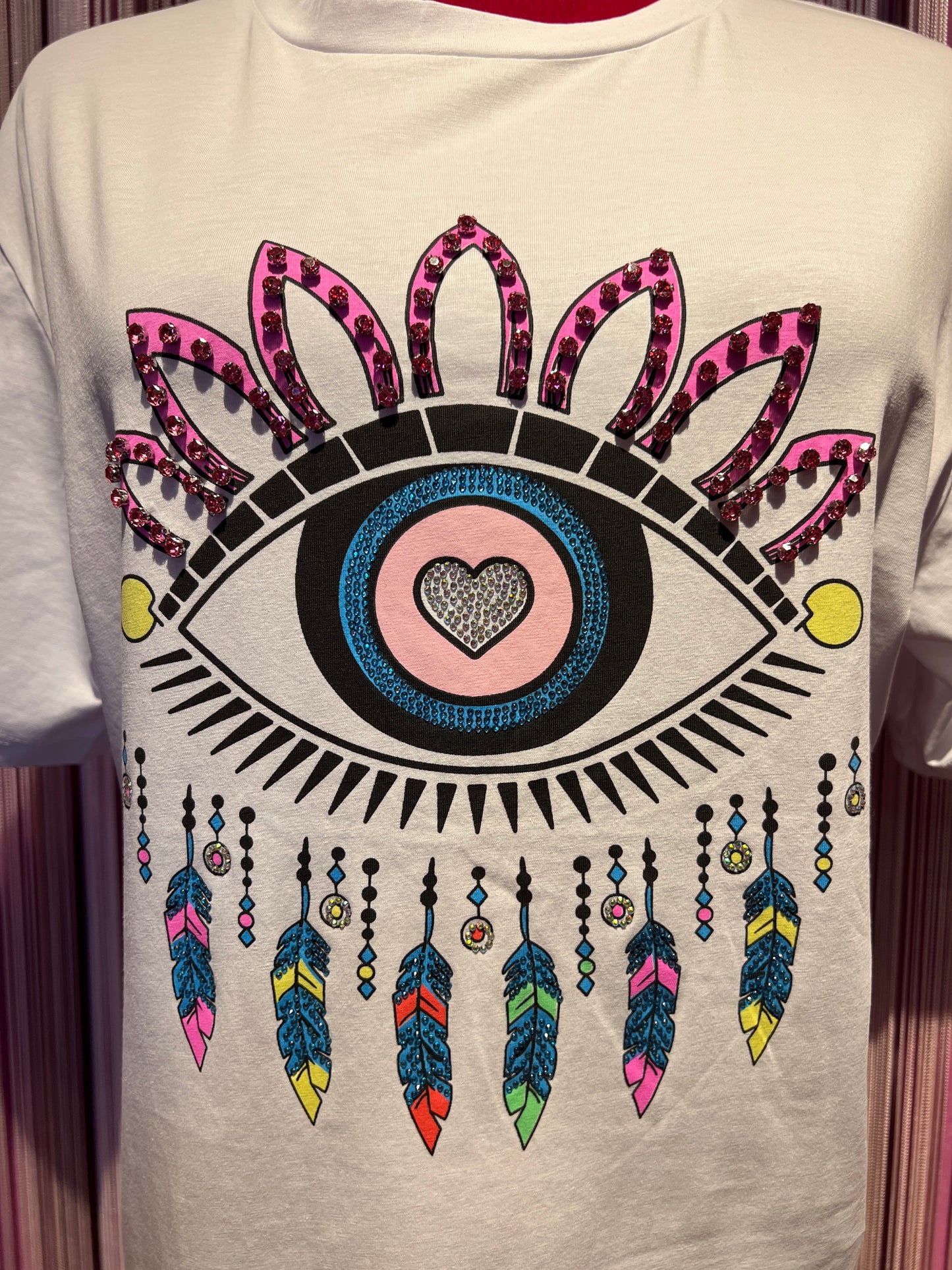 Mon amour Paris t shirt bianca