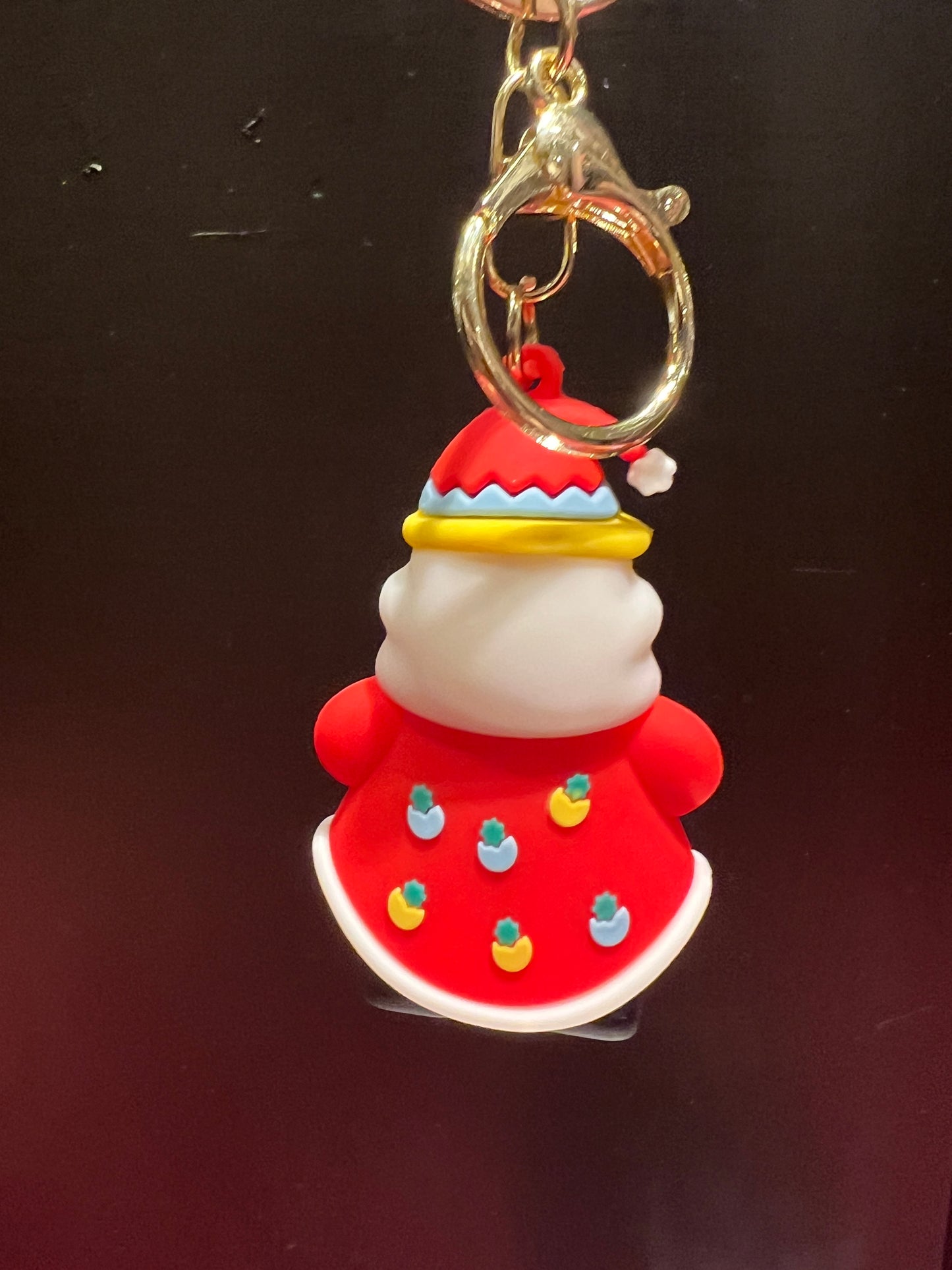 Charm babbo Natale con moschettone