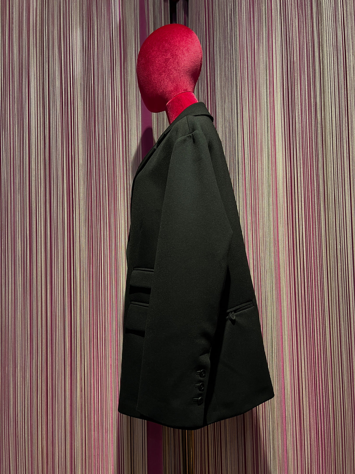 Semicouture giacca monopetto oversize con cintura rimovibile