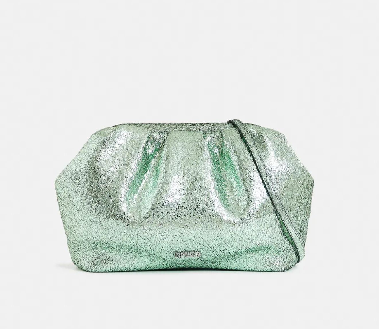 Essentiel antwerp clutch con tracolla verde