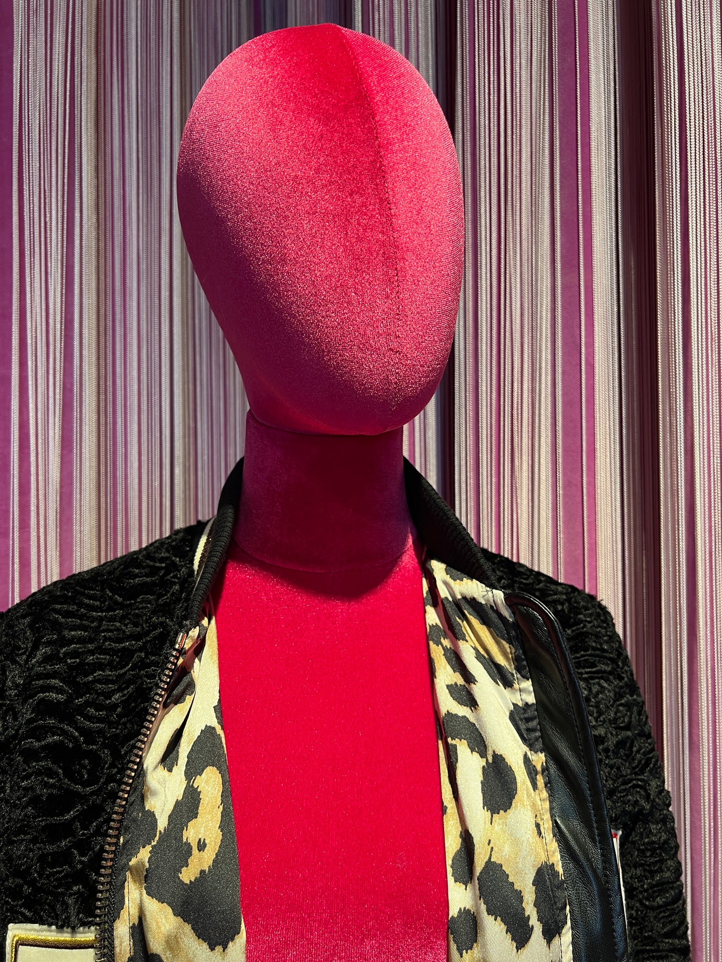 5 Progress cappotto ecopelliccia astrakan con patch