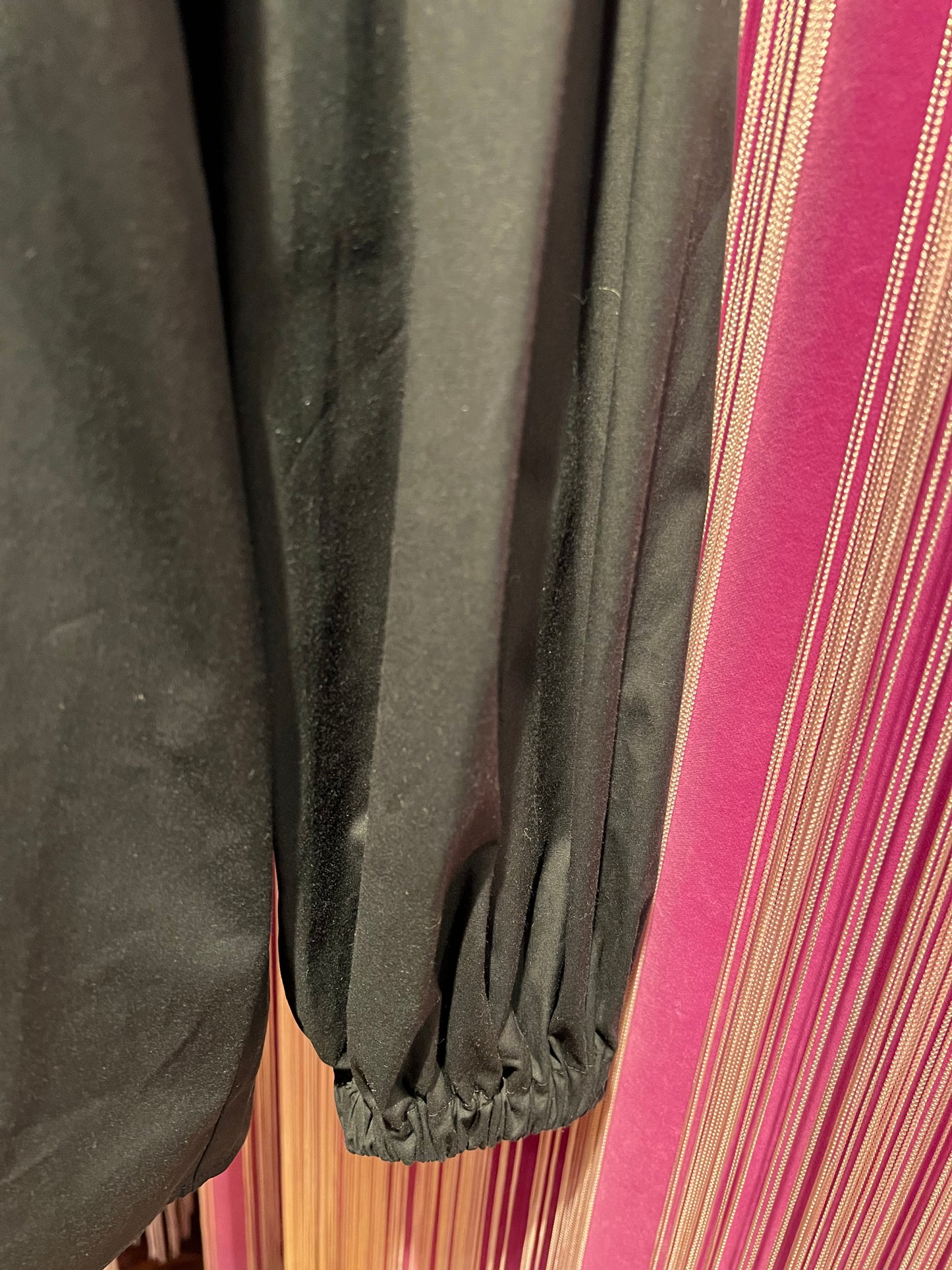 Semicouture camicia nera cotone m/l con elastico