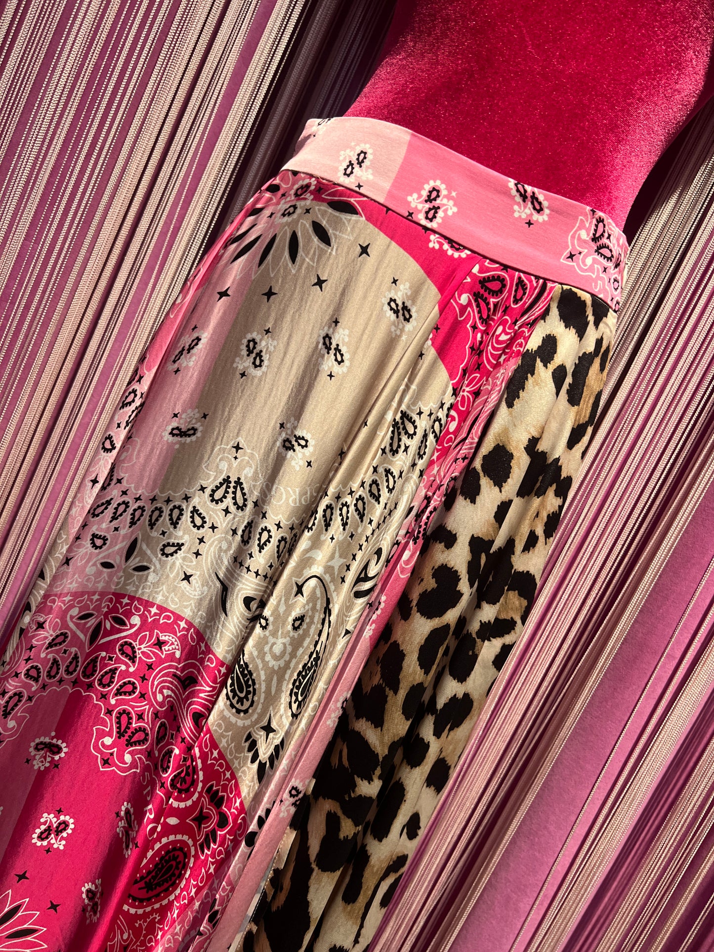 5 Progress gonna lunga con spacco fantasia bandana e maculata