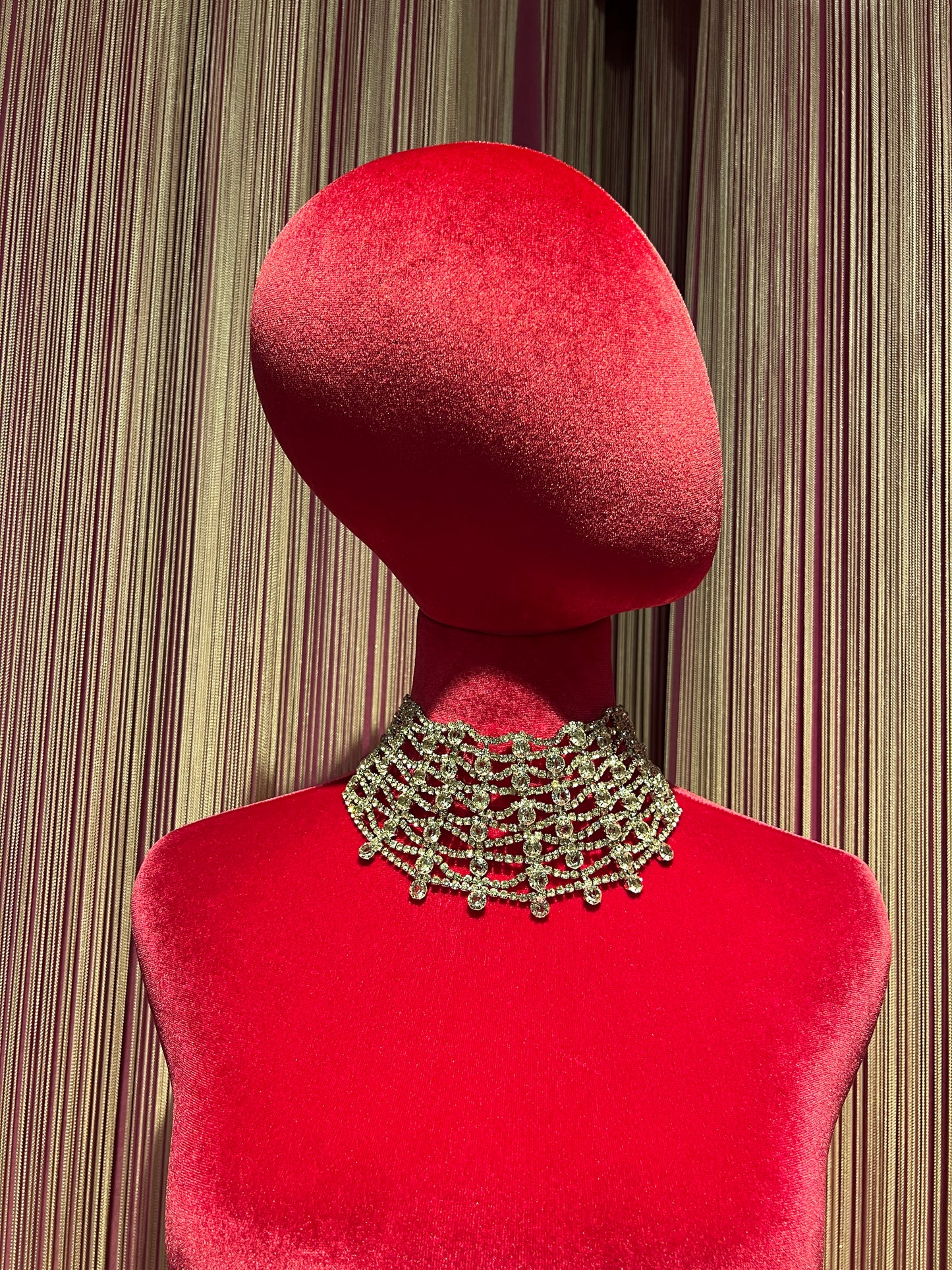 Choker Swarovski montatura argentata