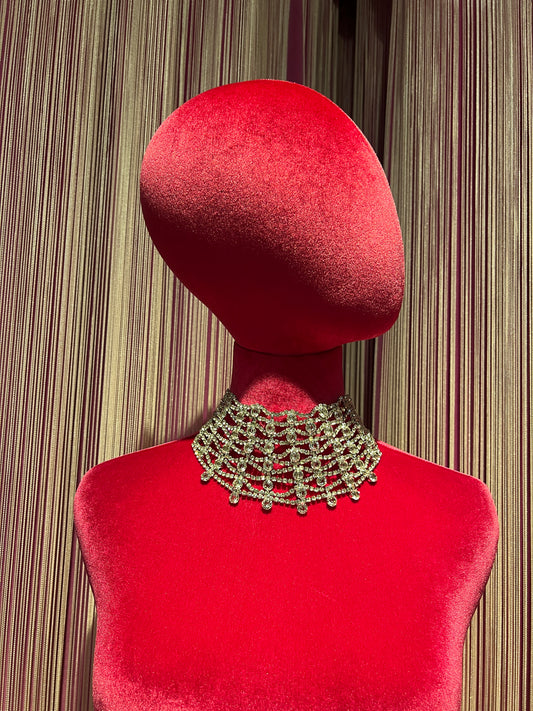 Choker Swarovski montatura argentata