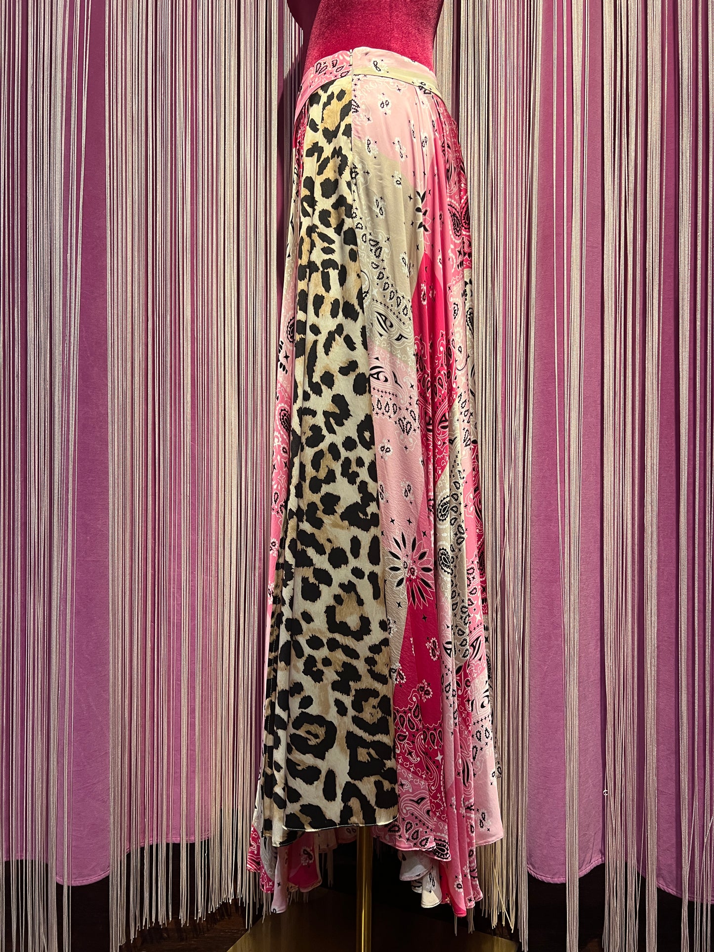 5 Progress gonna lunga con spacco fantasia bandana e maculata