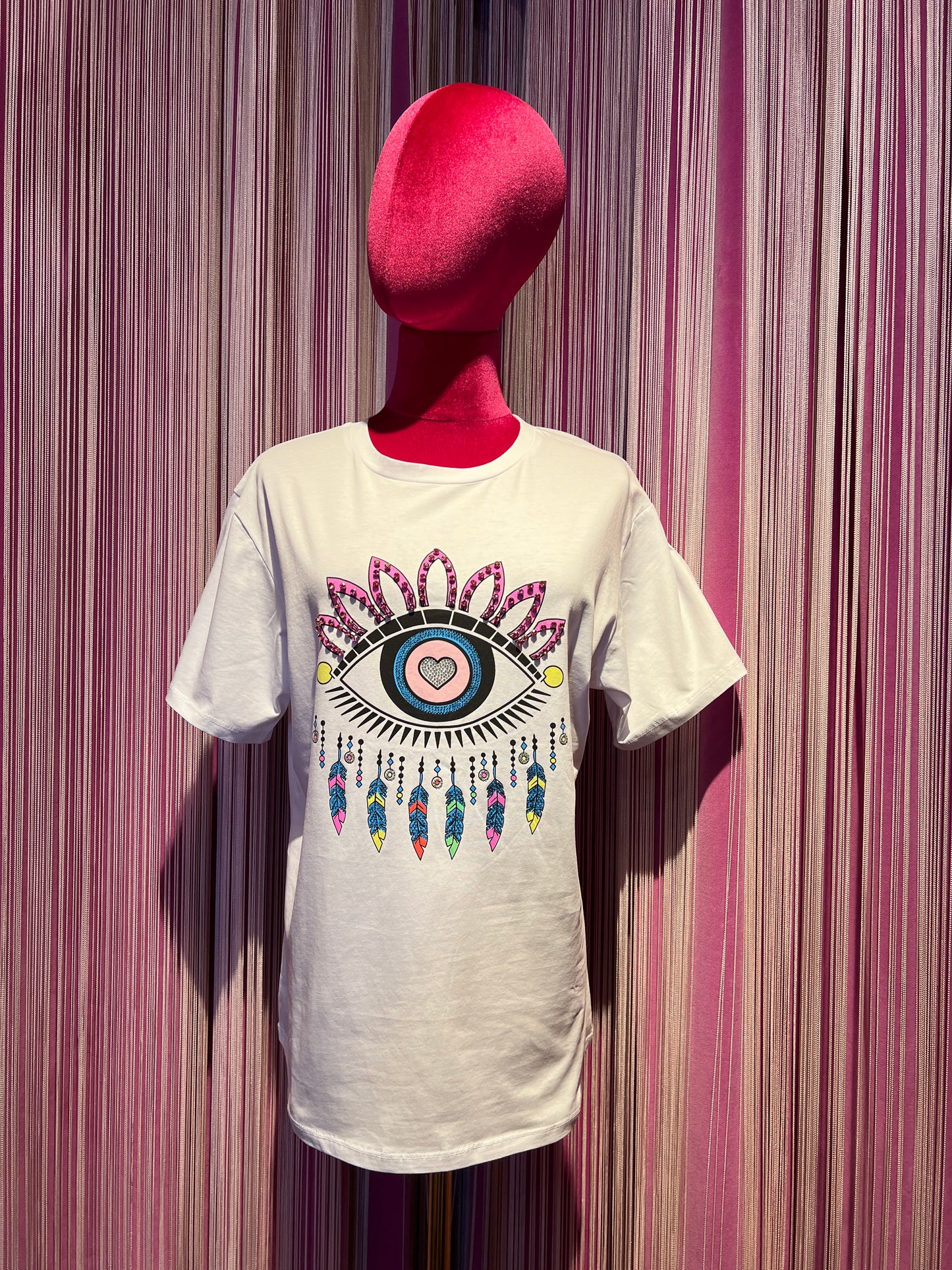 Mon amour Paris t shirt bianca