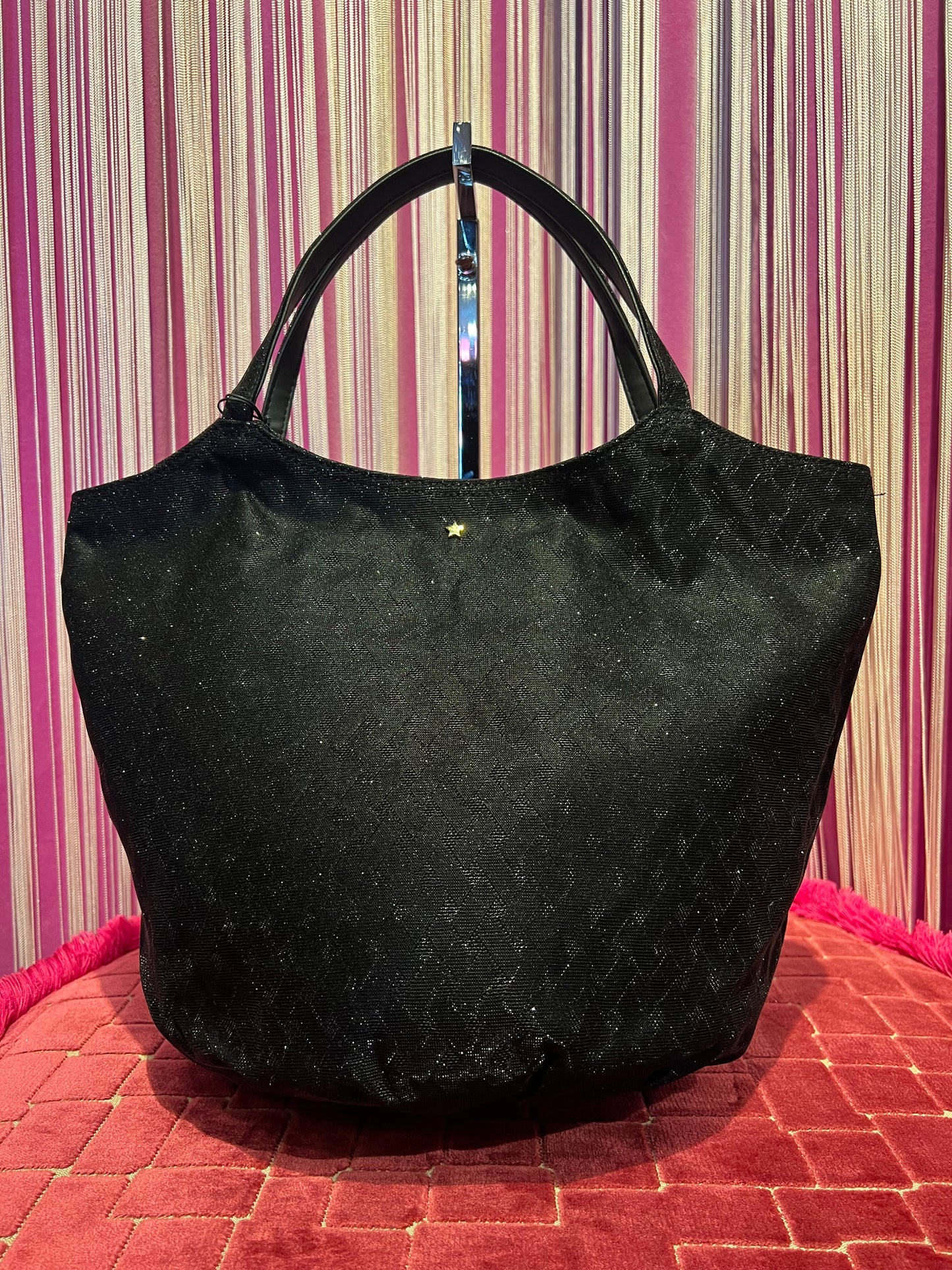 L’ Aura borsa Armando medium glitter incroci nero