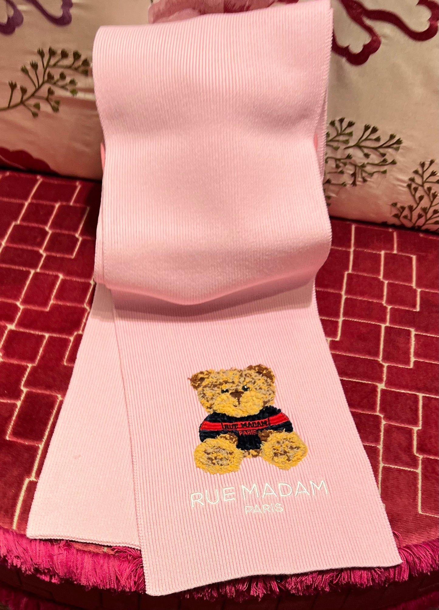 Rue Madam sciarpa teddy rosa