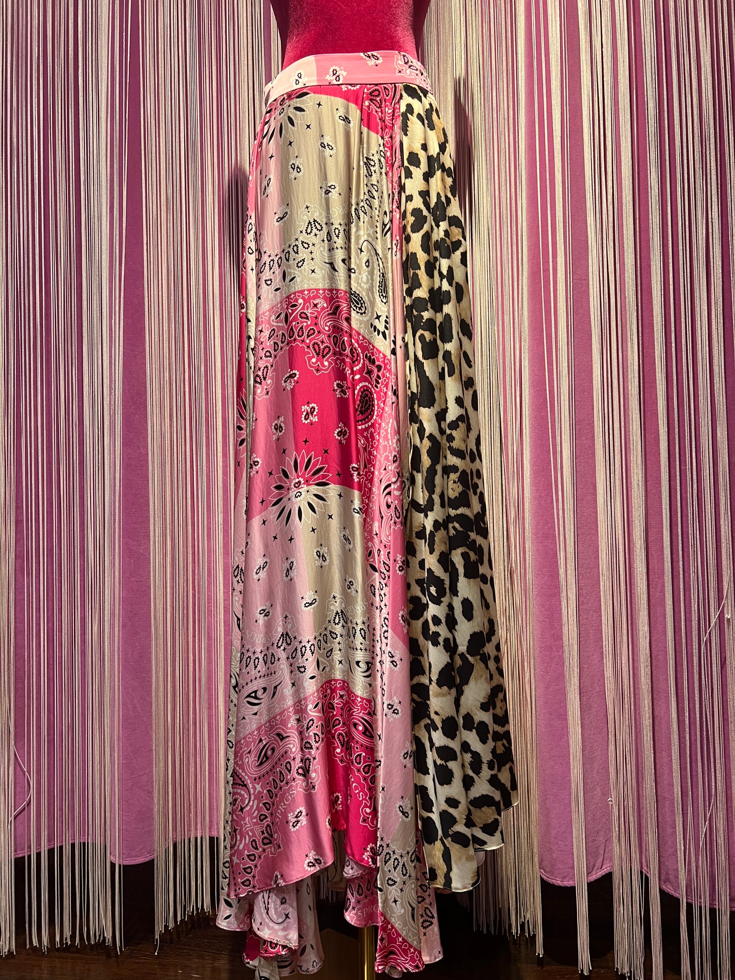 5 Progress gonna lunga con spacco fantasia bandana e maculata