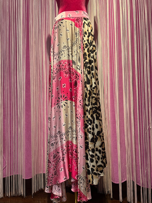 5 Progress gonna lunga con spacco fantasia bandana e maculata