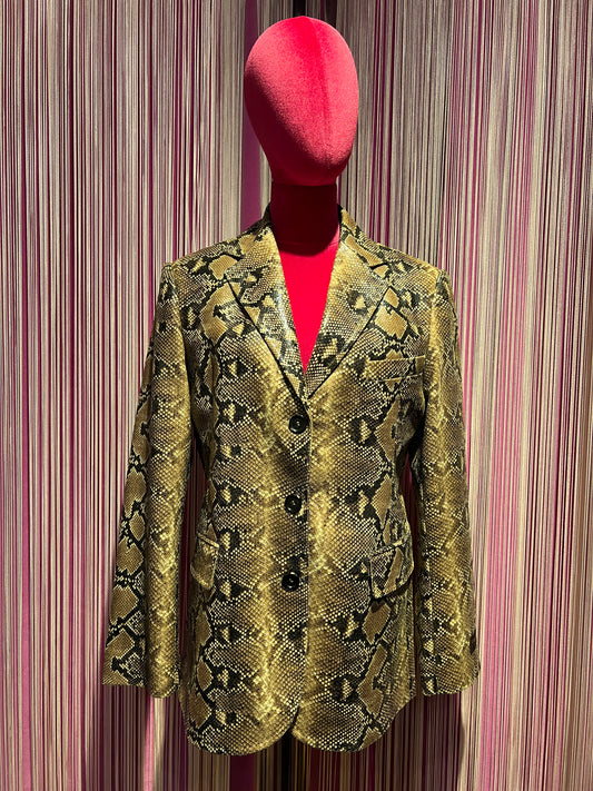 Ermanno Scervino giacca ecopelle pitonata