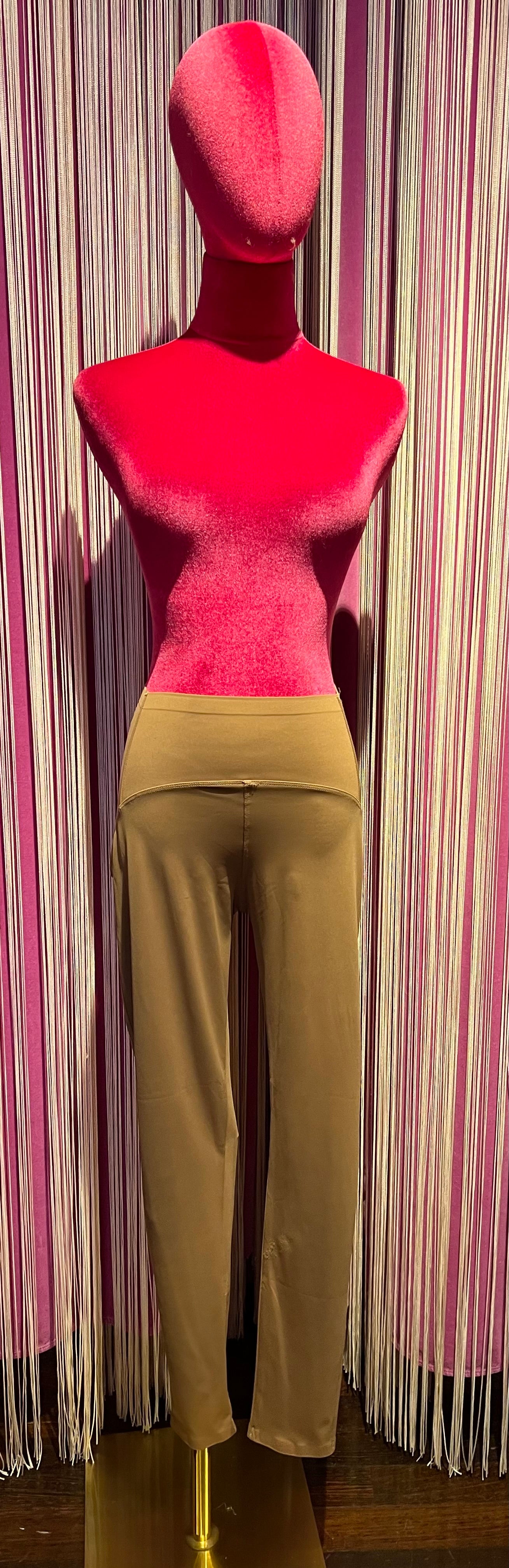 Leggins elasticizzati cammello