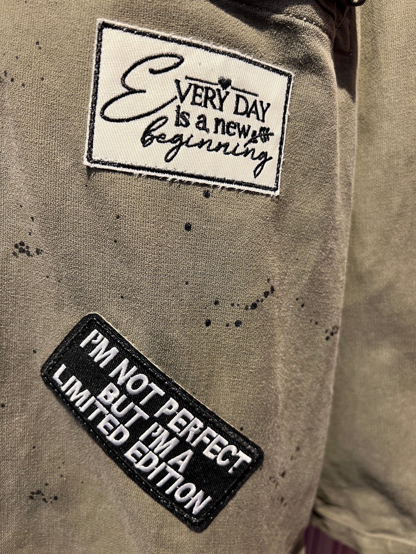 ABpink 🩷giacca la verdina unisex verde militare con patch padel