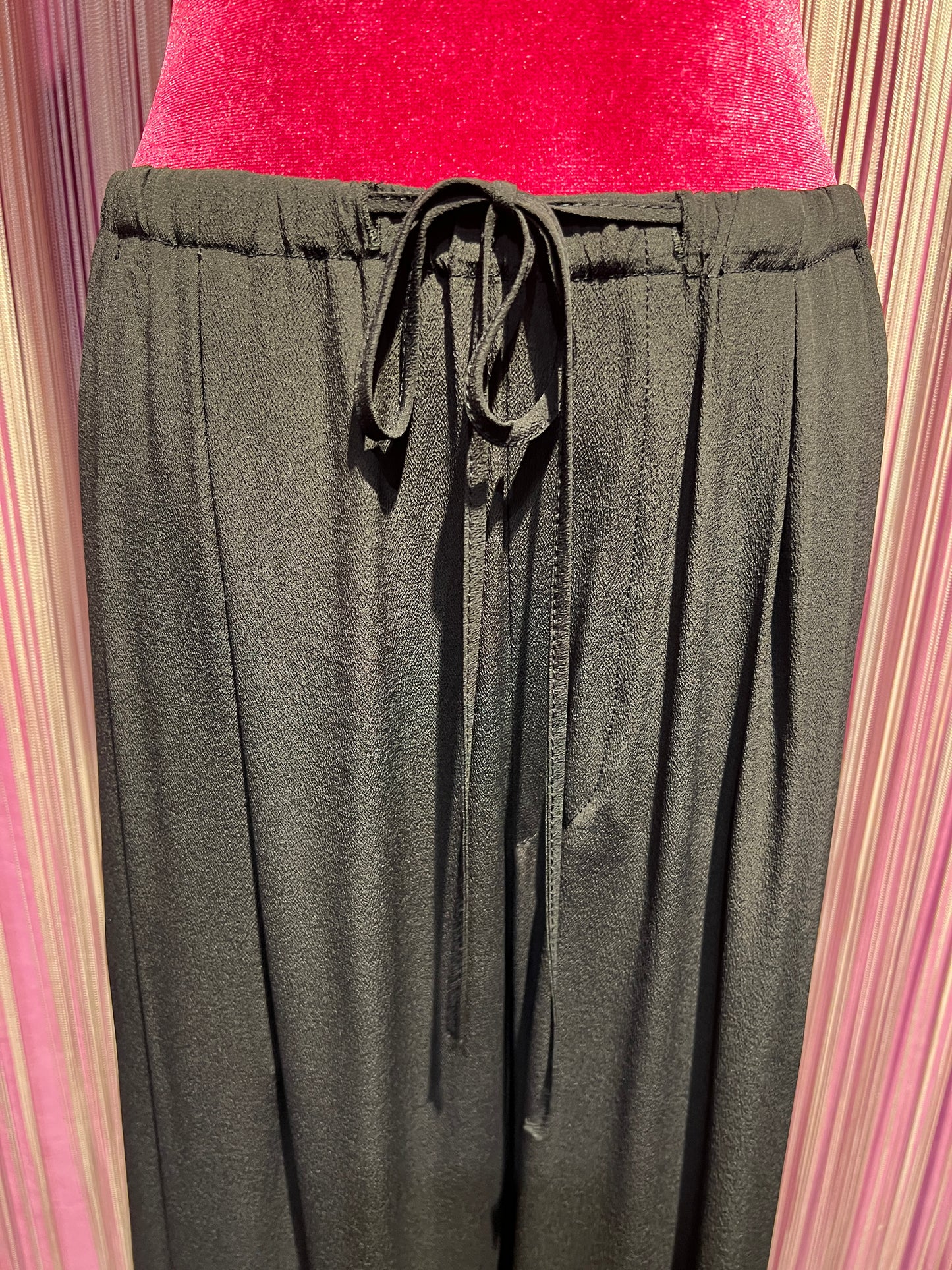 SU official pantalone morbido con elastico e laccetto in vita cioccolato