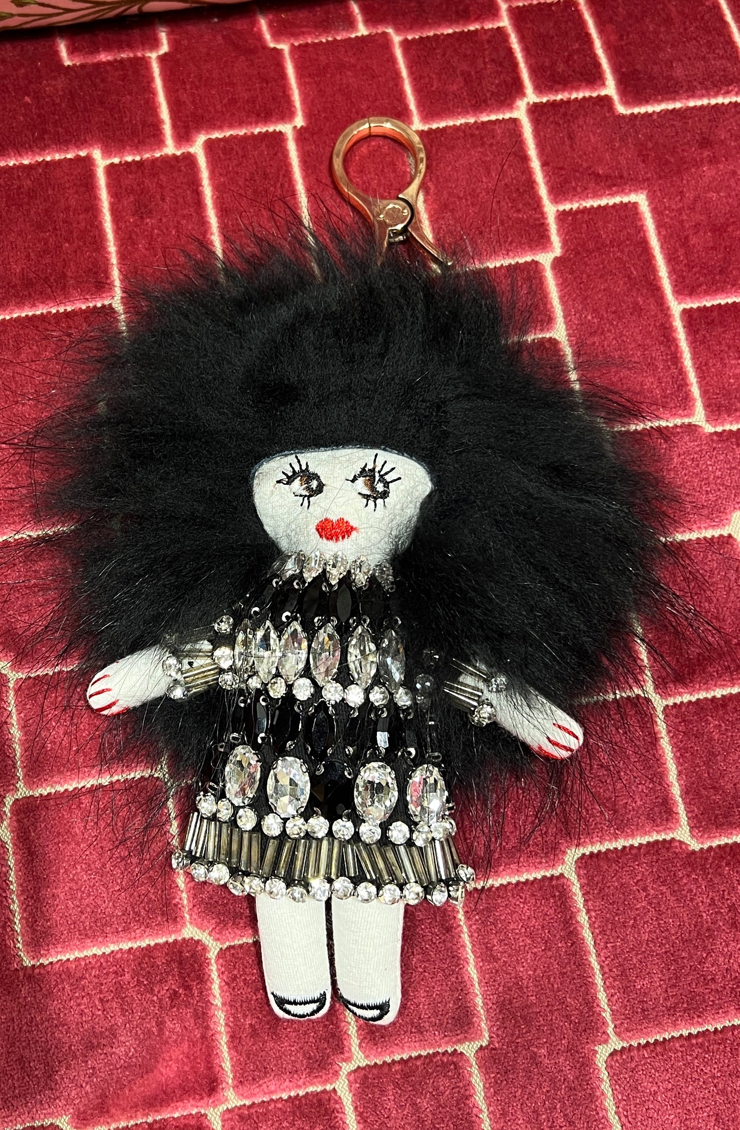 Charms bambolina con zirconi