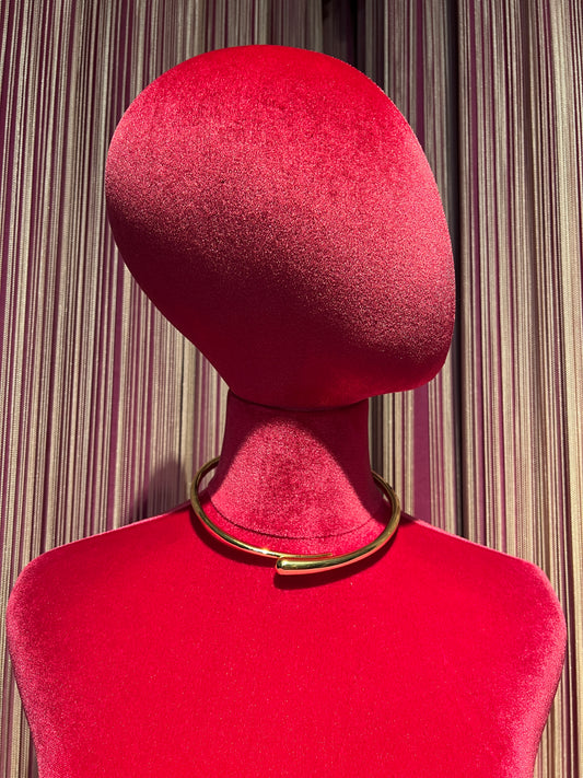 Collana girocollo oro con chiusura a molla