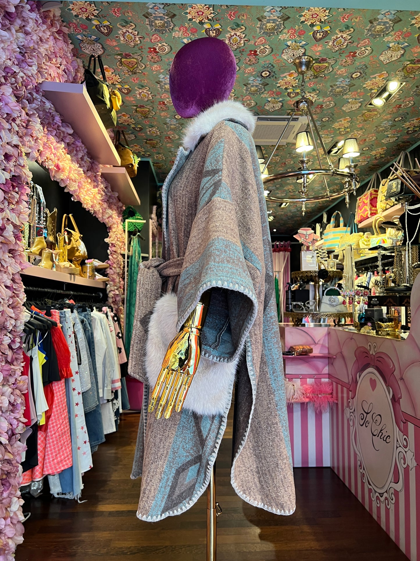 Front street mantella -cappotto jacquard
