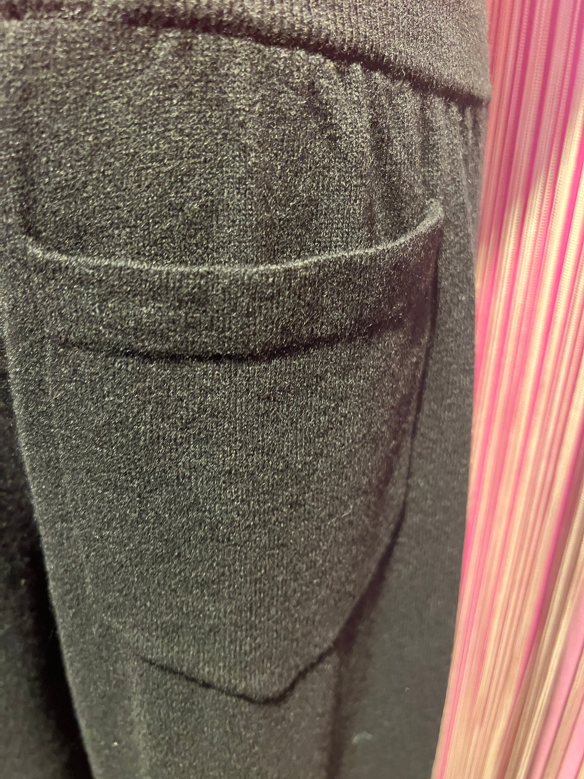 Circus Hotel pantalone jogger misto cachemire nero