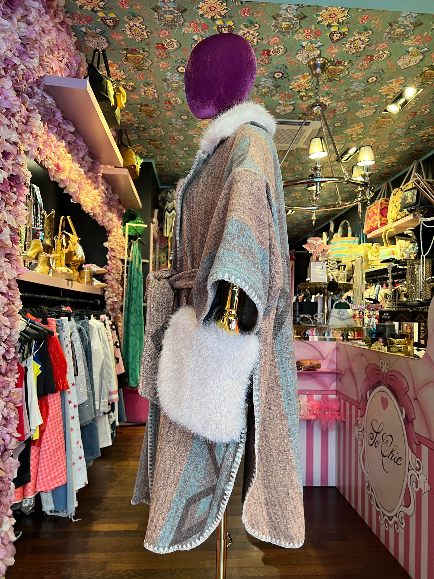 Front street mantella -cappotto jacquard