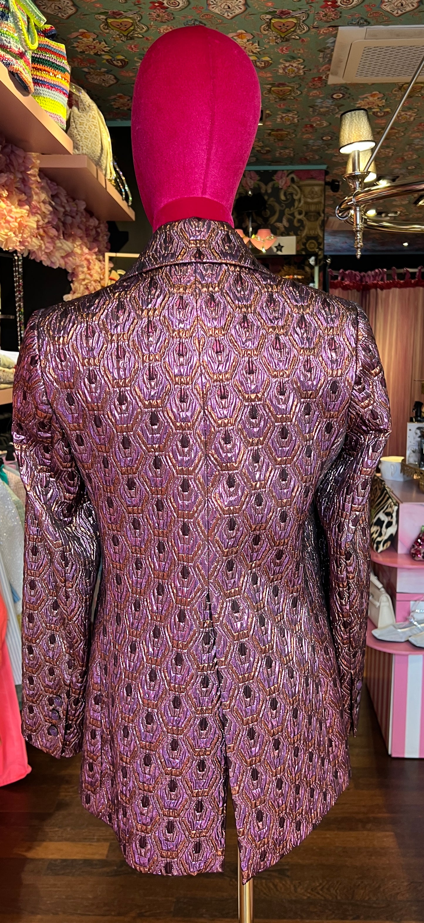 Maesta -50% di sconto completo jacquard giacca doppiopetto e pantalone