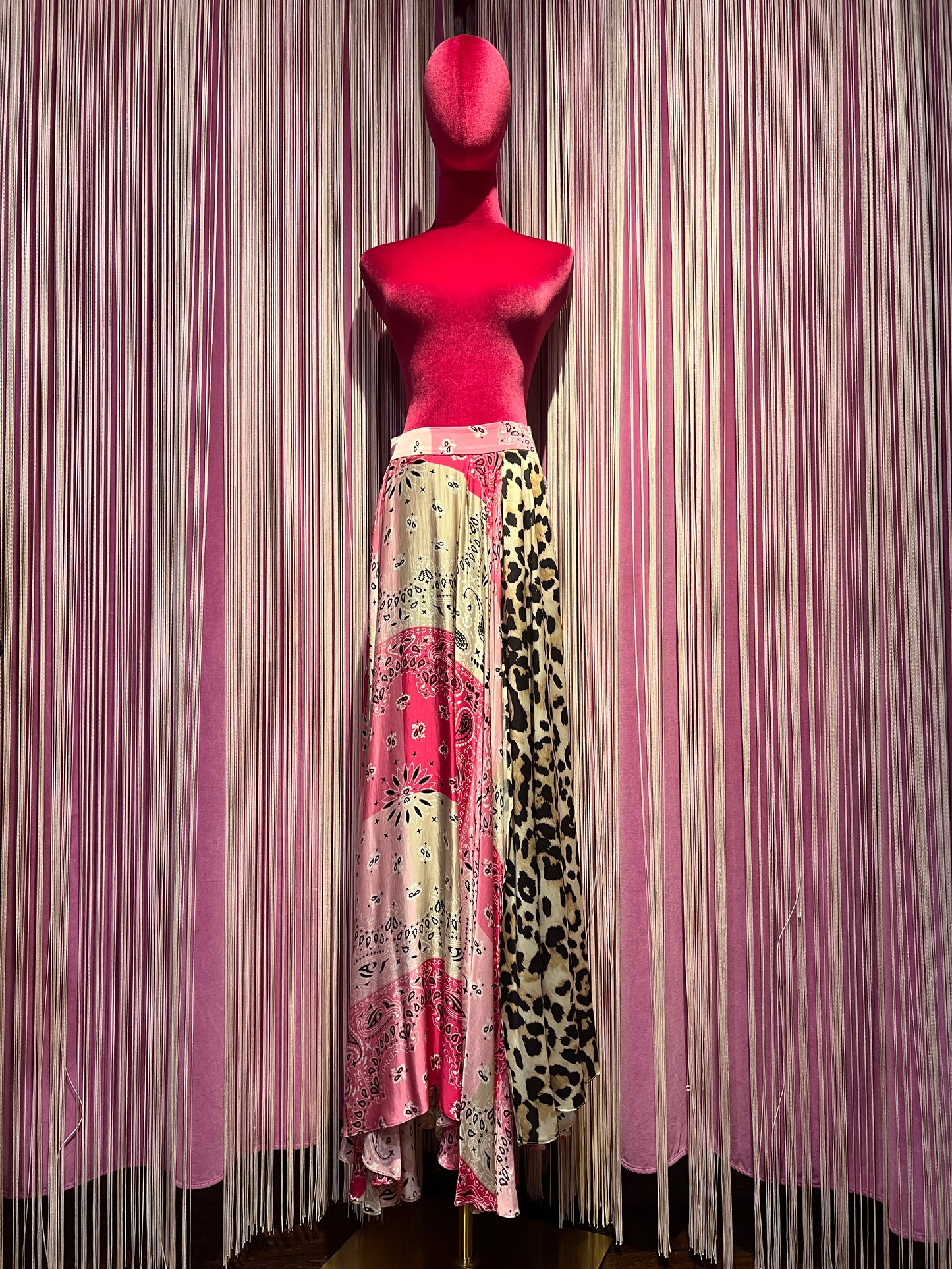 5 Progress gonna lunga con spacco fantasia bandana e maculata