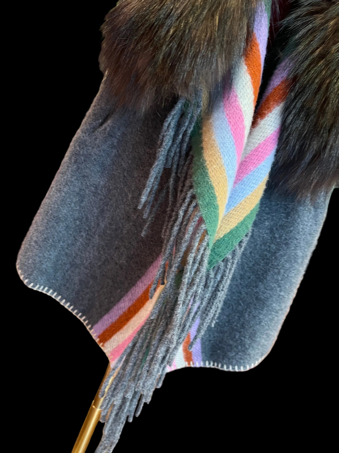 Bazar deluxe giaccone più gilet rimovibile con pelliccia raccoon