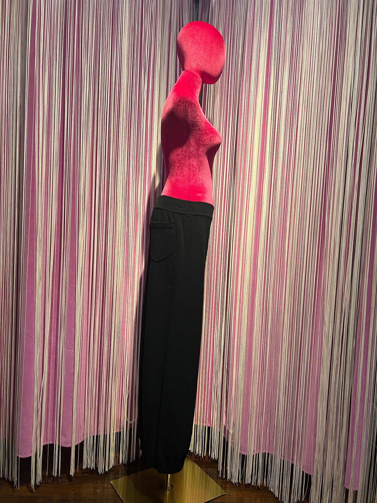 Circus Hotel pantalone jogger misto cachemire nero