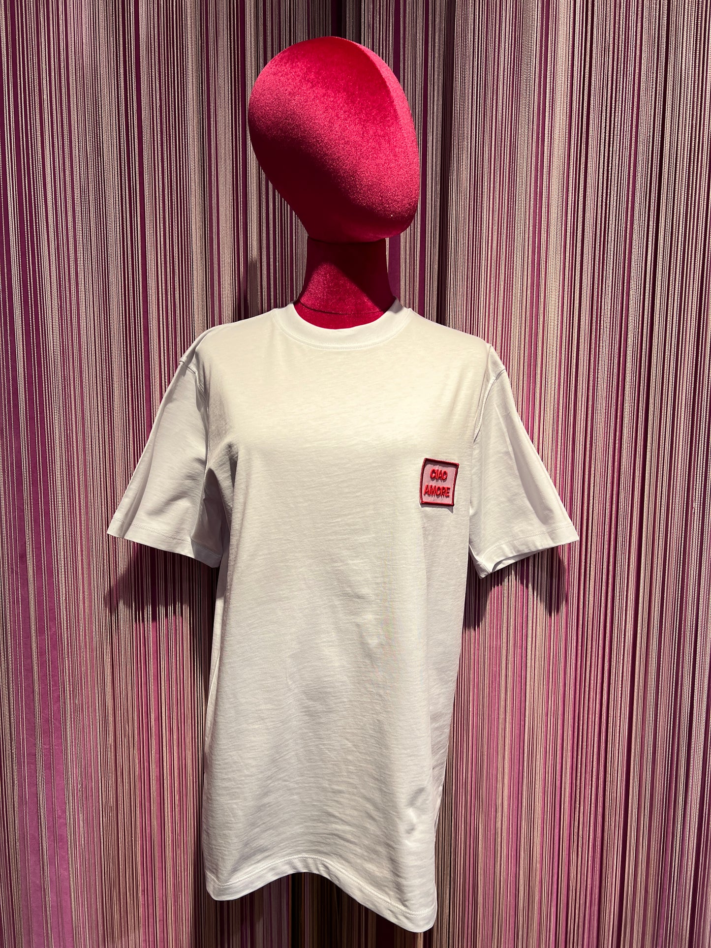 Giada Benincasa t shirt di cotone con patch logo “ Ciao amore”