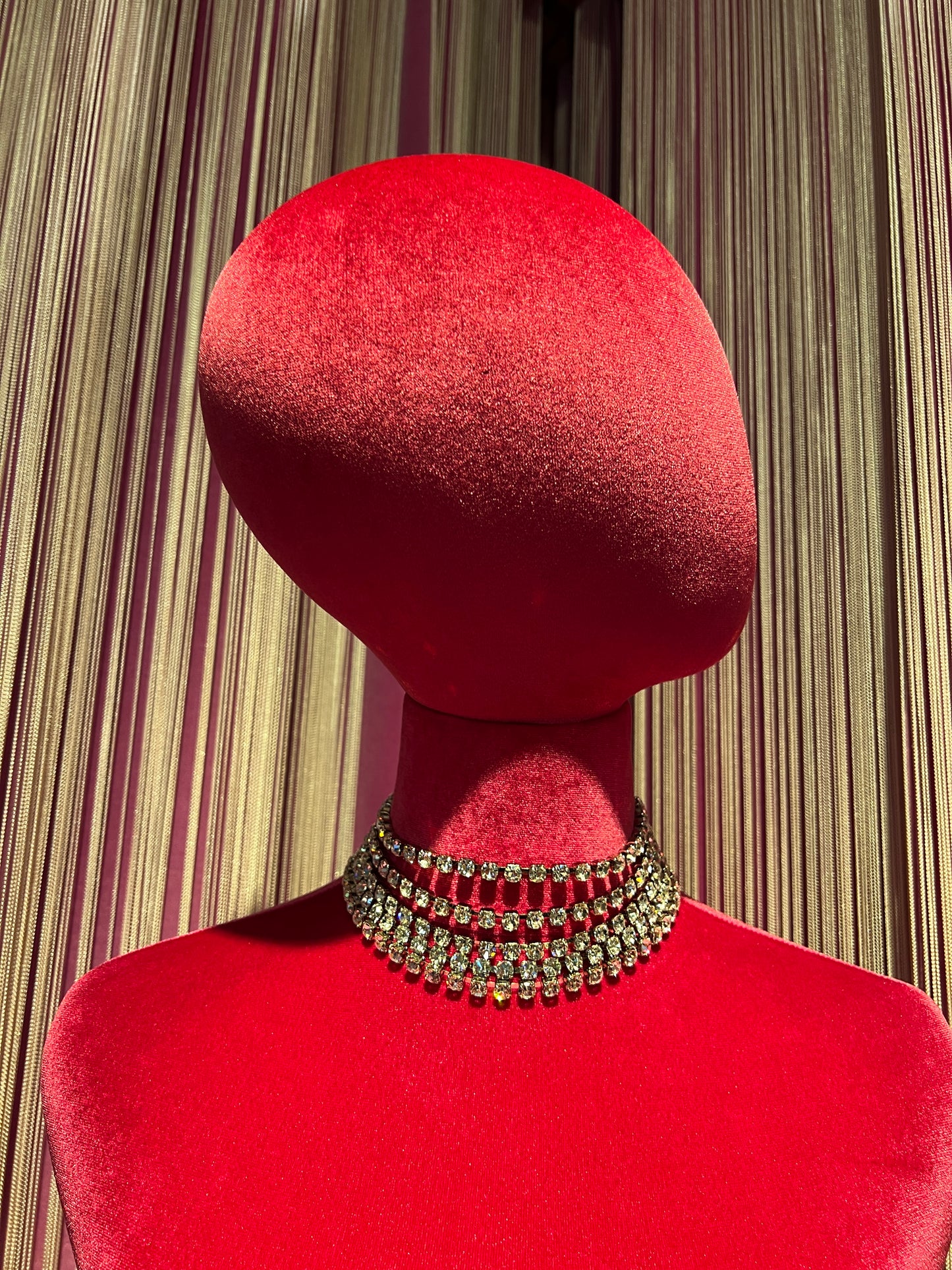 Choker 5 fili cristalli