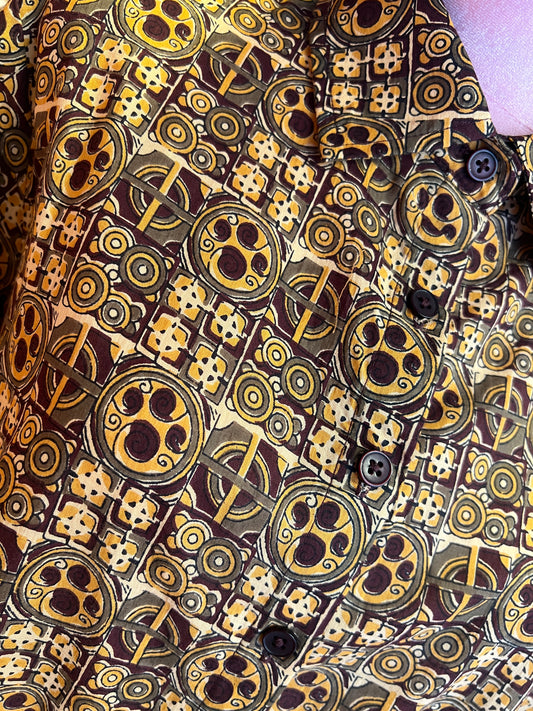 Mon amour Paris camicia cotone fantasia geometrica