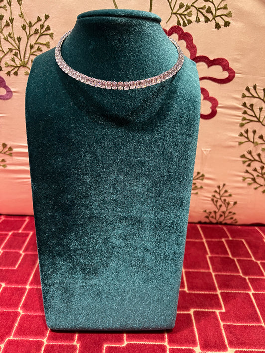 Collarino argento- zirconi crystal