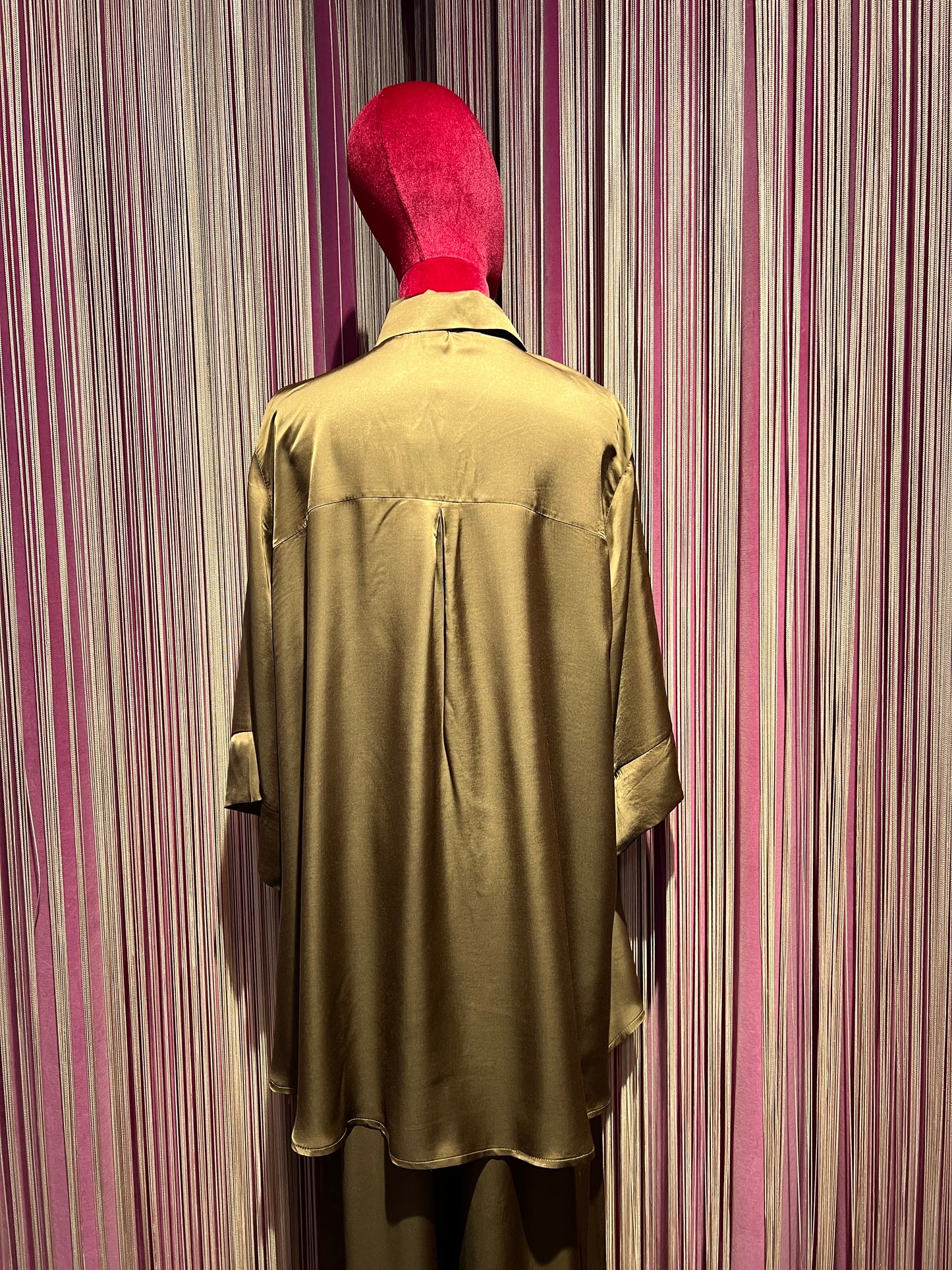 The room completo camicia e pantalone con elastico in vita in viscosa taupe