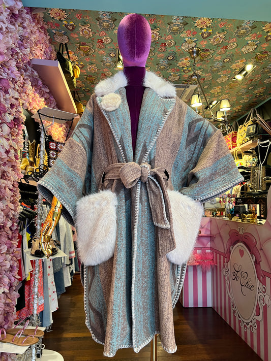 Front street mantella -cappotto jacquard