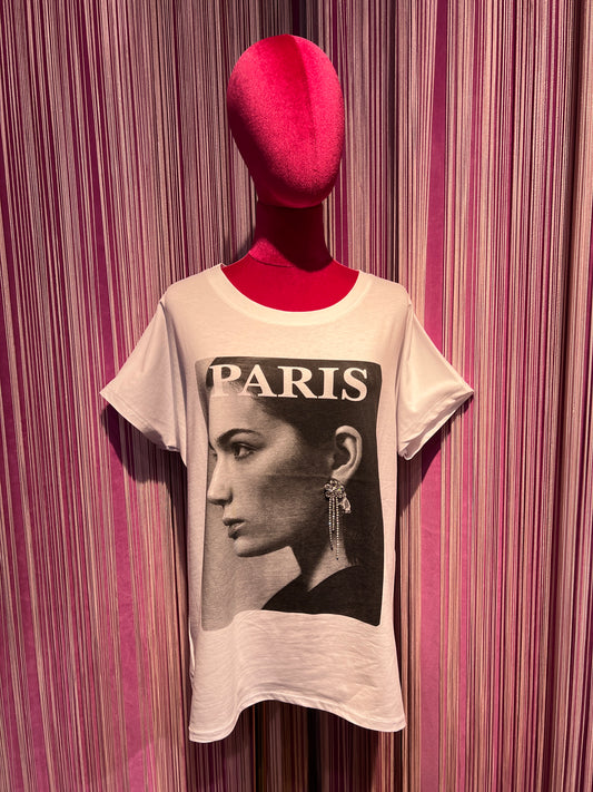 Mon amour Paris t shirt Paris bianca
