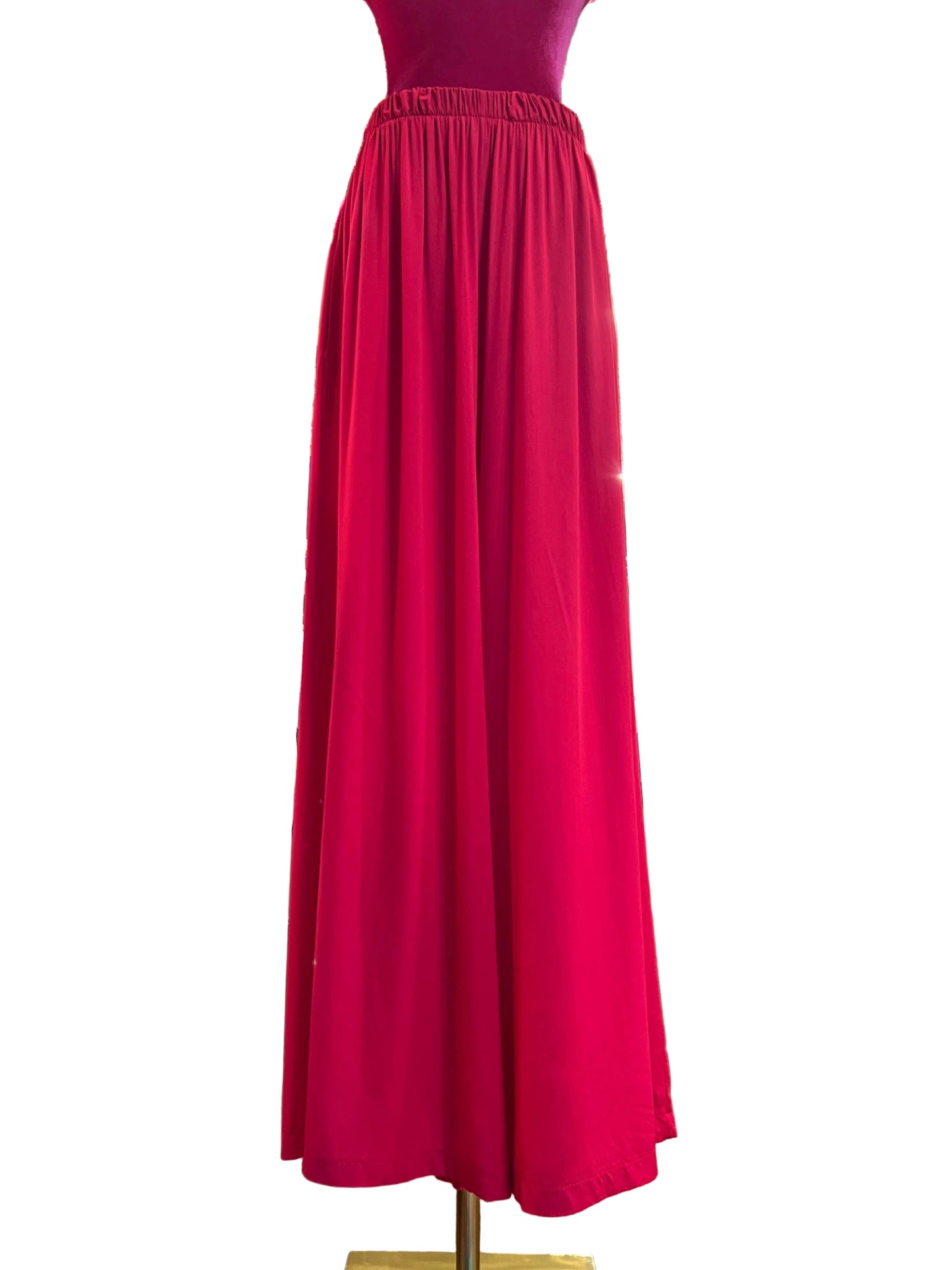 Mon amour Paris completo oversize blusa scollo Bardot e pantalone palazzo con elastico in vita
