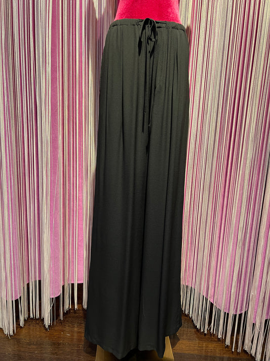 SU official pantalone morbido con elastico e laccetto in vita cioccolato