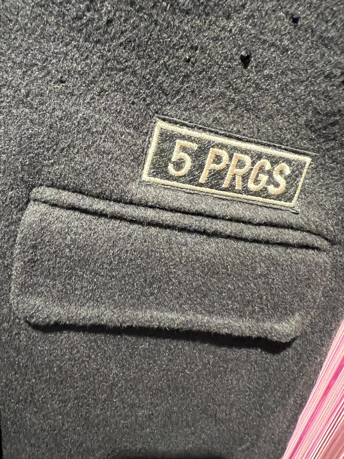 5 Progress gilet doppiopetto nero con cristalli lana e kashmir