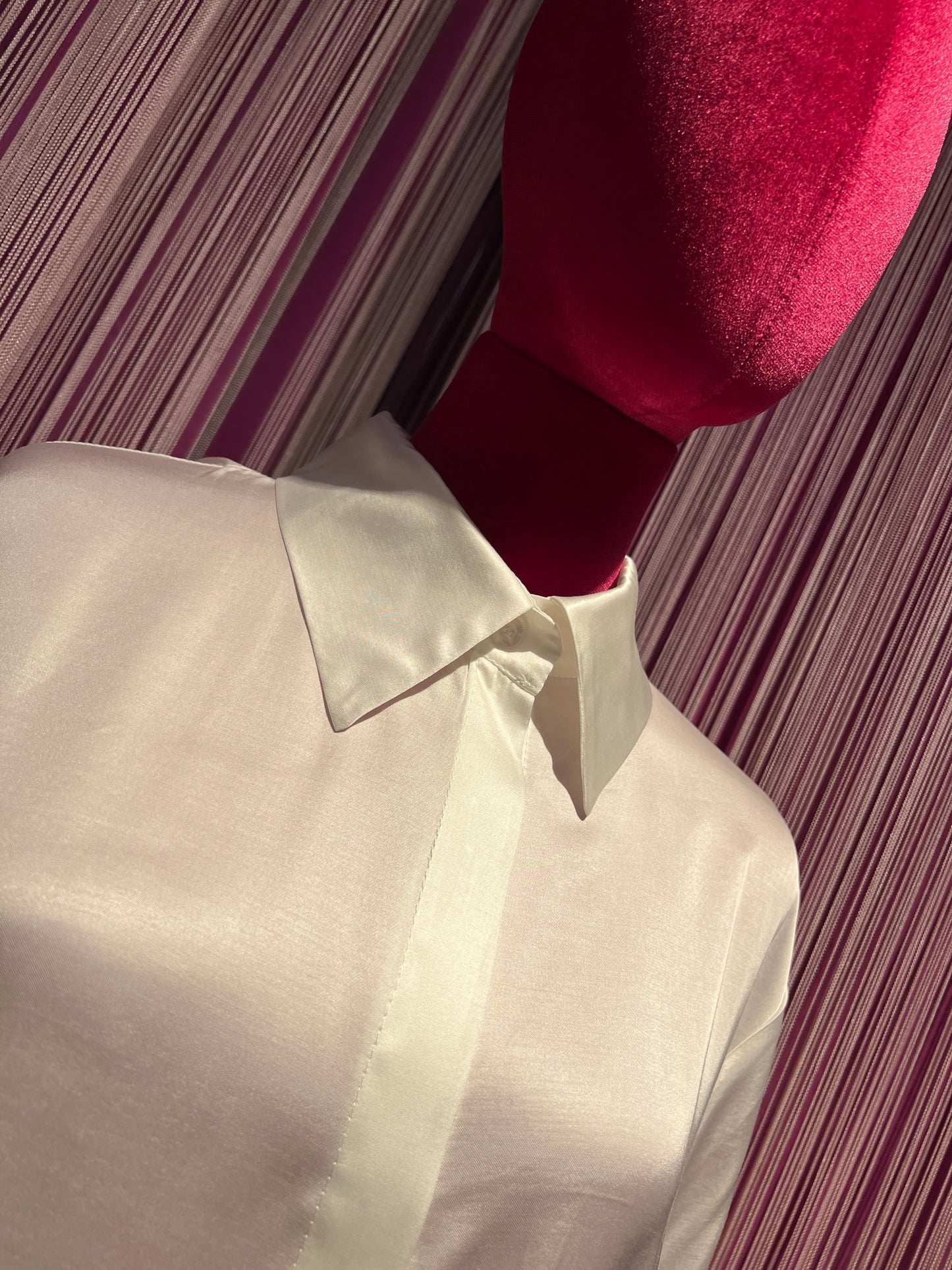 Mon amour Paris completo in satin camicia e pantalone con elastico in vita e gamba ampia