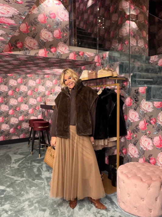 The room gilet eco visone marrone