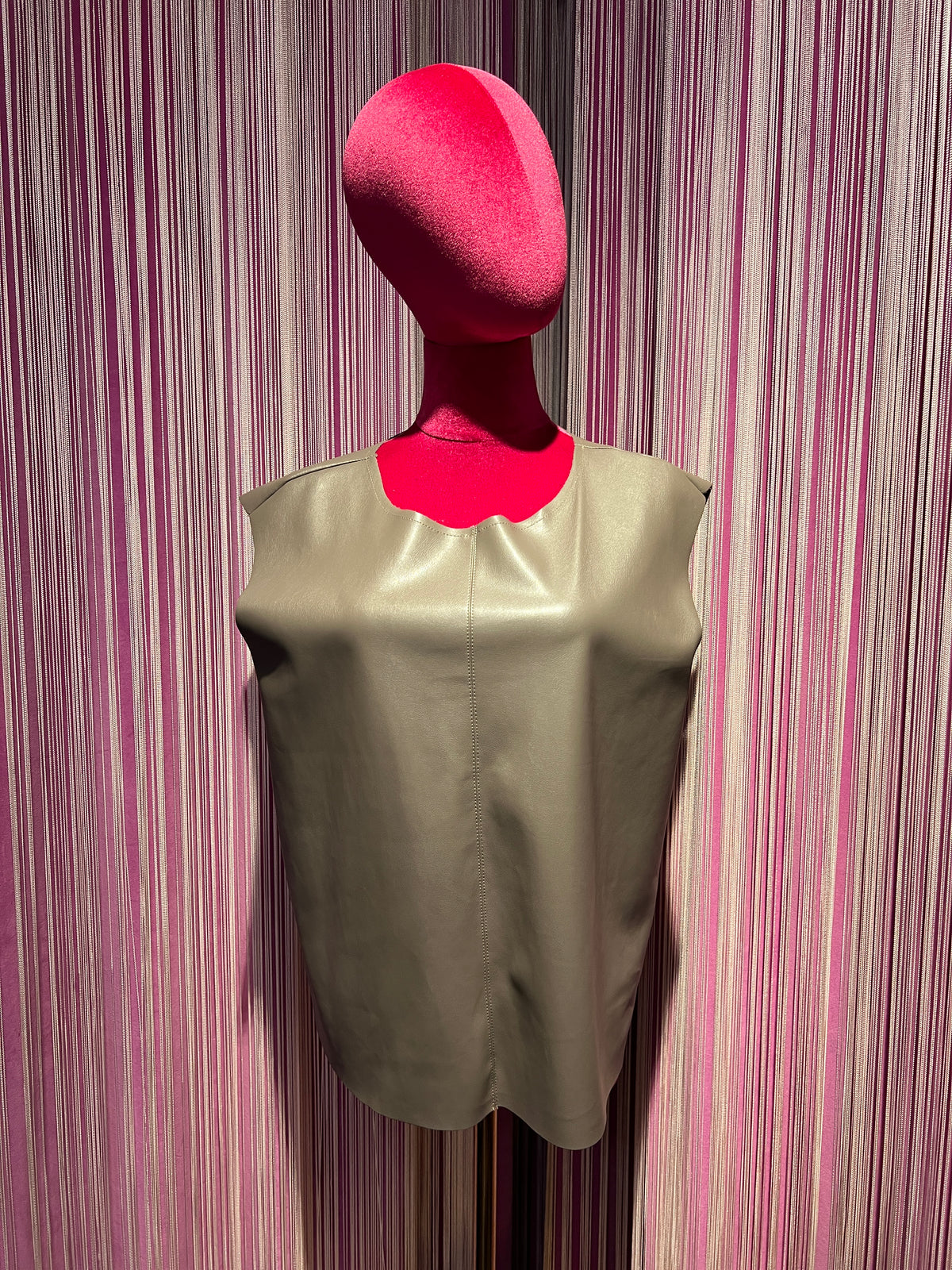 Love & roses top ecopelle taupe