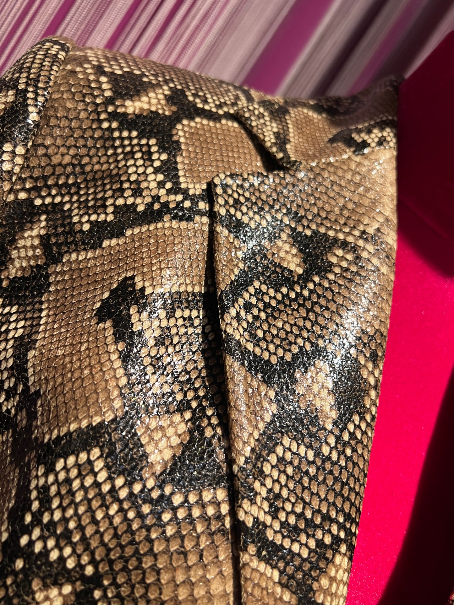 Ermanno Scervino giacca ecopelle pitonata